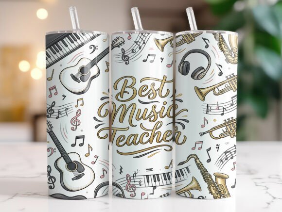 Best Music Teacher Tumbler Wrap Graphics Review