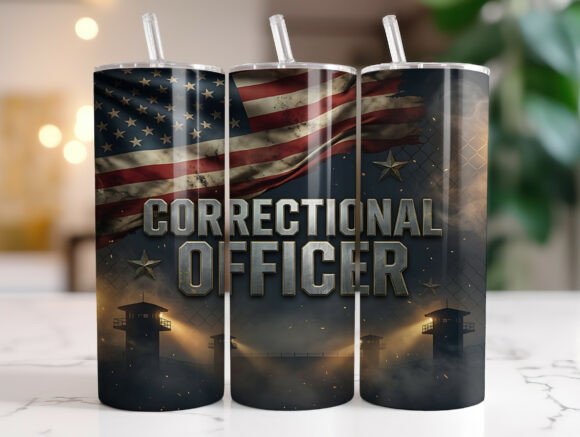 Correctional Officer Tumbler Wraps Graphics Review