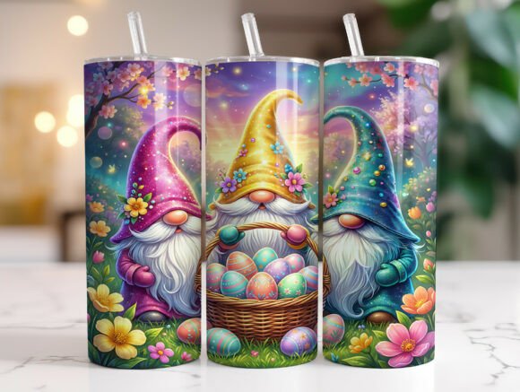 Floral Easter Gnome Tumbler Wraps & Graphics Review