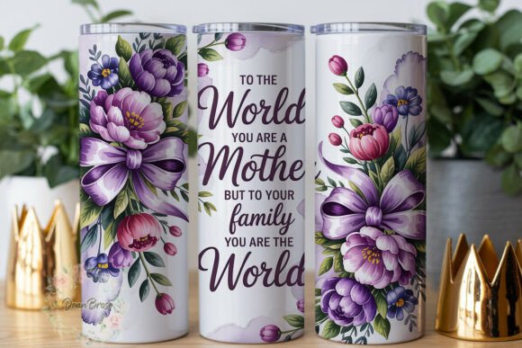 Floral Mother's Day Tumbler Wraps: Graphics Review