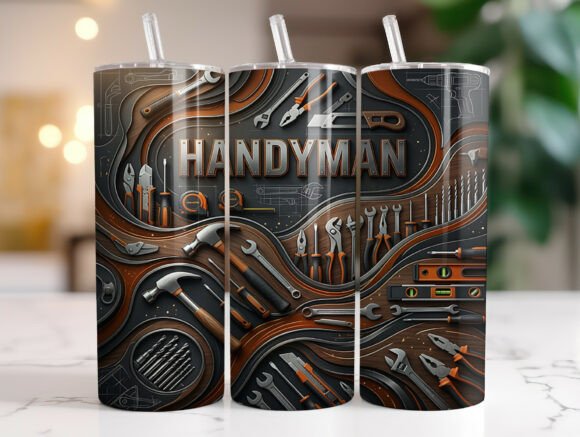Handyman Carpenter Tumbler Wrap Graphics
