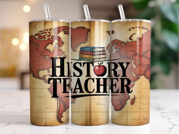 History Teacher Tumbler Wrap Graphics & PNG