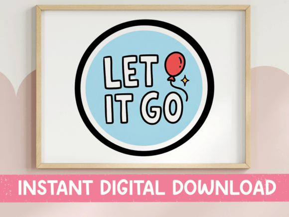 Let It Go Balloon Quote SVG Review for T-Shirt Graphics