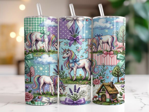 Patchwork Unicorn Tumbler Wrap Graphics Review