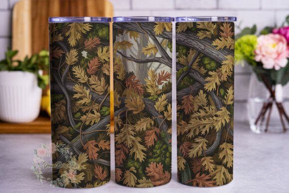Realistic Woodland Camo 20oz Tumbler Graphics & Tumbler Wraps Review