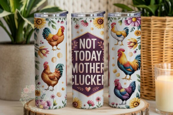 Rustic Farm Chicken 20oz Tumbler Wrap: Graphics Review for Tumbler Wraps
