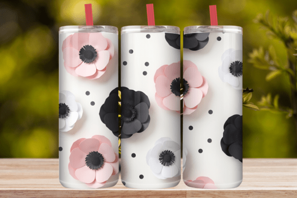 Soft Pink Blossom Tumbler Wrap: Graphics & Tumbler Wraps