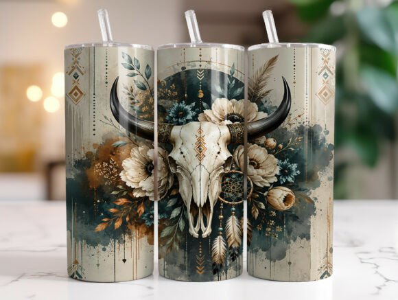 Western Bull Skull Dreamcatcher Tumbler: A Designer's Review